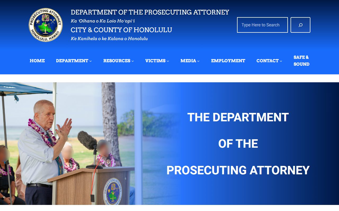 Urban Honolulu prosecuting attorney office for 24 hour booking case review