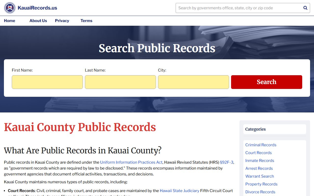 Wahiawa 24 hour booking online records portal model